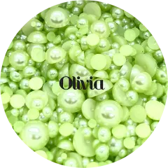 Flatback Resin Pearl Mix - Olivia by Glitter Heart Co.&trade;