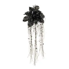 Halloween Black Dangling Bride's Bouquet Christmas Xmas Ornament Decor Decoration
