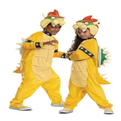 Super Mario Bros. Bowser Hooded Child Jumpsuit Costume