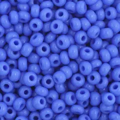 John Bead 11/0 Opaque Czech Glass Seed Beads, 250g Blue