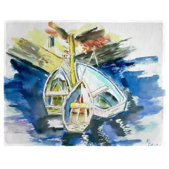 Betsy Drake Three Row Boats Place Mat Set of 4