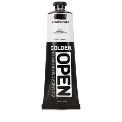 Golden Open Acrylics - Dioxazine Purple, 5 oz Tube