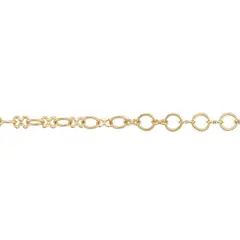 Oval Link Chain 5.4x4.4mm Gold Plated Plated (Priced per Foot) -