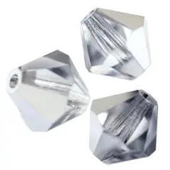 Preciosa Crystal Bicone Bead 3mm Crystal Labrador (Half-Coat) (Package of 50)