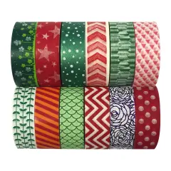 Wrapables Washi Tapes Decorative Masking Tapes, Set of 12, ADSET53