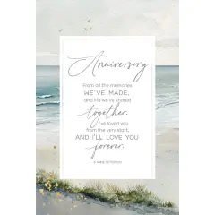 Dexsa Anniversary-From All Inspirational Wood Plaque 6 inches x 9 inches