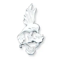Sterling Silver Hummingbird Charm Pendant FindingKing Jewerly 43mm x 23mm