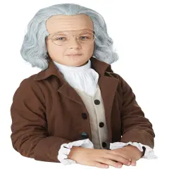 Child's Benjamin Franklin Wig Costume Accessory