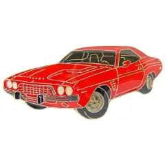 Dodge Challenger Red Car Pin 1"
