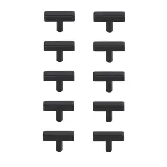 Dior Matte Black T Bar Pull Multipack (set of 10)