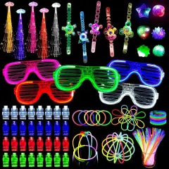 153 Packs Glow in the Dark Party Supplies LED Light