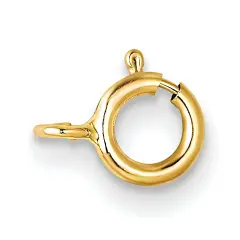 14K Gold Spring Ring Clasp YG1700