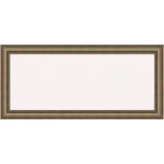 Angled Wood Framed Corkboard, White Cork Bronze