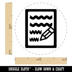Writing Symbol Rubber Stamp for Stamping Crafting Planners
