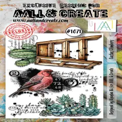 AALL And Create A6 Photopolymer Clear Stamp Set-Cactus Climbers