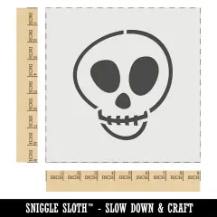 Skull Doodle Wall Cookie DIY Craft Reusable Stencil