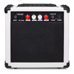 LyxPro Electric Guitar Amp, 20w Portable Mini Amplifier White
