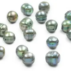 6 Packs of Freshwater Pearl 8-9mm Slate 8" Strand