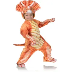 Prehistoric Dinosaur Orange Triceratops Toddler Costume