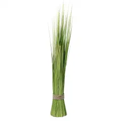 Northlight Artificial Onion Grass Bundle Wrapped with Jute Rope Decoration - 37.75" Green