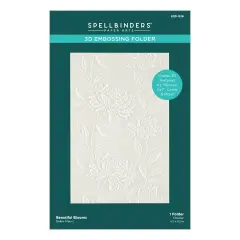 Spellbinders 3D Embossing Folder 5.5"X8.5"-Beautiful Blooms