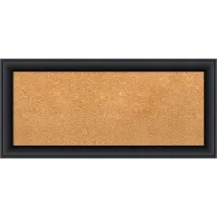 Nero Black Wood Framed Corkboard, Natural Cork