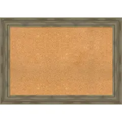 Alexandria Wood Framed Corkboard, Natural Cork Greywash