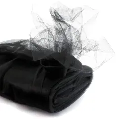 54" Tulle Fabric Bolt Black