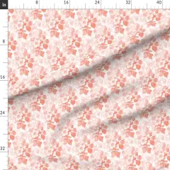 Various Fabrics by the Yard or Fat Quarter Coral Roses Traditional Feminine Floral Cottagecore Custom Printed Fabric by Spoonflower