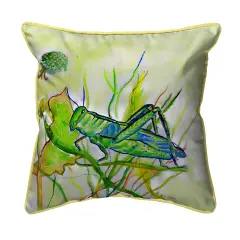 Betsy Drake Grasshopper Extra Large 22 X 22 Indoor / Outdoor Pillow