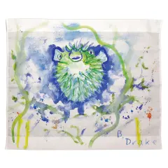 Betsy Drake Spiny Puffer Outdoor Wall Hanging 24x30