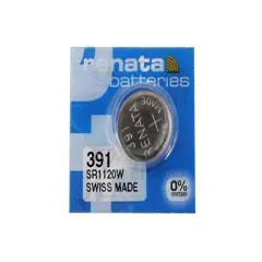 Renata Batteries 391 Silver Oxide Watch Battery (5 Pack)