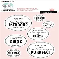 Studio Light Essentials Clear Stamp-Nr. 556, Xmas Buttons