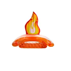 Swim Central 60" Inflatable Flame Swimming Pool Sling Chair Pool Float Red