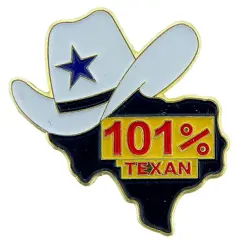 101% Texan Hat Pin 1"