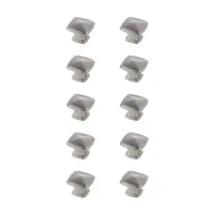 Marcel 1.2" Brushed Nickel Square Knob Multipack (Set of 10)