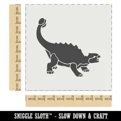 Ankylosaurus Dinosaur Wall Cookie DIY Craft Reusable Stencil
