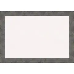 Forged Pewter Wood Framed Corkboard, White Cork