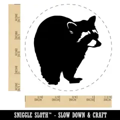 Racoon Sketch Rubber Stamp for Stamping Crafting Planners