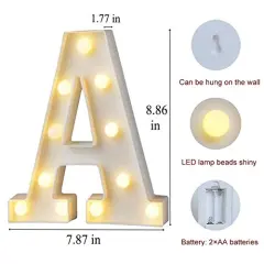 Marquee Light Up Letter | Large A
