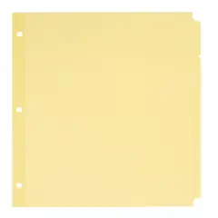 Avery Plain Tab Write & Erase Dividers, 5 Tabs, Buff, 36 Sets (11501)