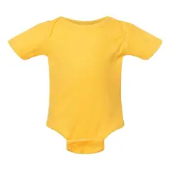 Rabbit Skins&reg; Infant Baby Rib Bodysuit Yellow