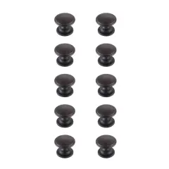 Kaid 1.2" Diameter Oil-rubbed Bronze Mushroom Knob Multipack (Set of 10)