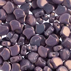 John Bead Czech Glass Opaque Ginko Beads, 50g Vega On Chalk