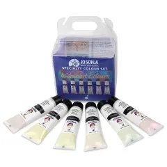 Chroma&rsquo;s Jo Sonja Specialty Acrylic Paints - Iridescent, Set of 6 Colors, 20 ml tubes