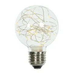 Vickerman 25 Light WmWhite Twinkle G95 Fairy Light Bulb E26 Warm White