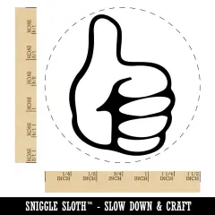 Thumbs Up Down Self-Inking Rubber Stamp for Stamping Crafting Planners Black