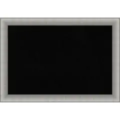 Elegant Framed Corkboard, Black Cork Brushed Pewter