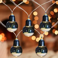 Northlight LED Christmas Trees in Bulbs Light Set - Warm White Lights- 4.25' Clear Wire - 10ct