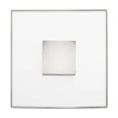 Nuvo 31.5w 17" Flush Mount LED Fixture Square Shape in Polished Nickel Finish Warm White